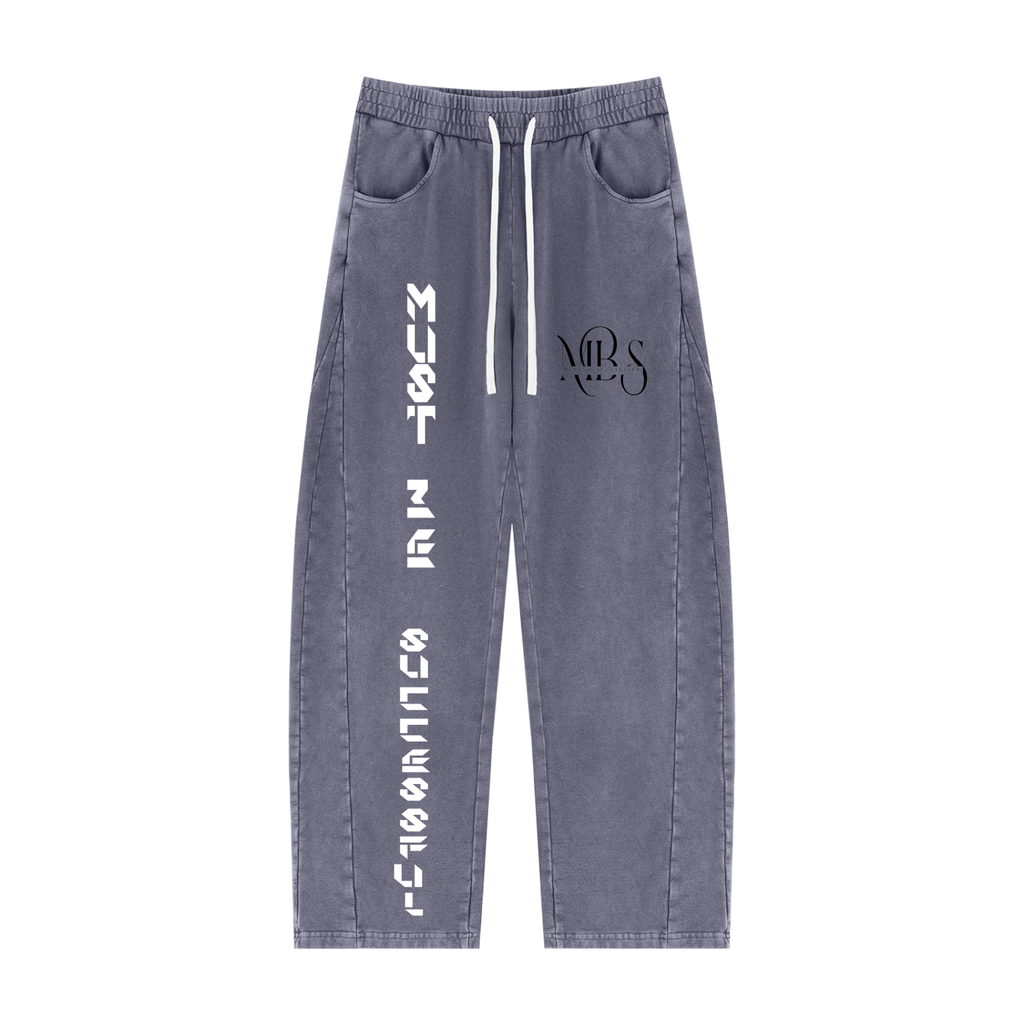 Unisex Mineral Wash Barrel Sweatpants
