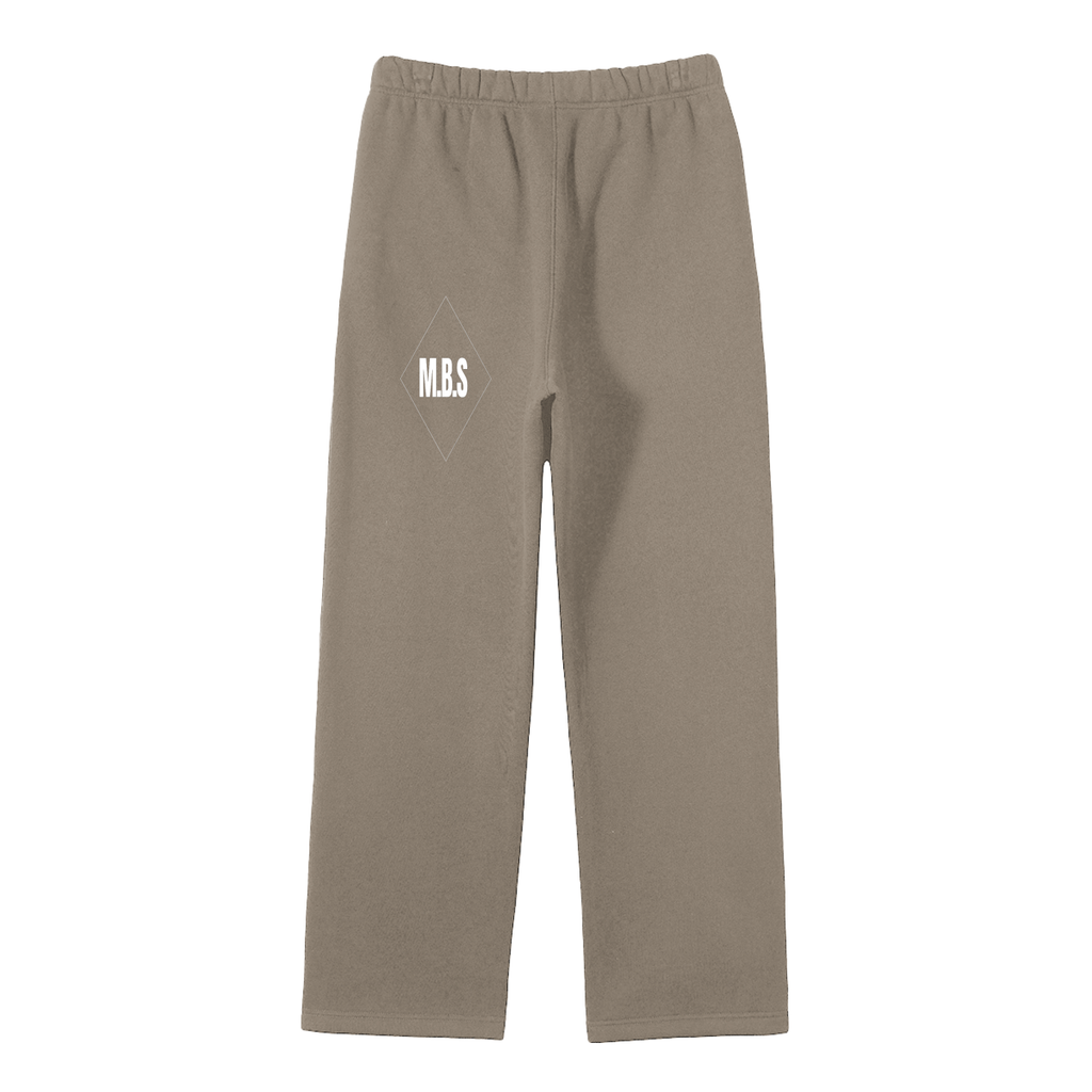 Unisex Solid Color Fleece Straight Leg Pants