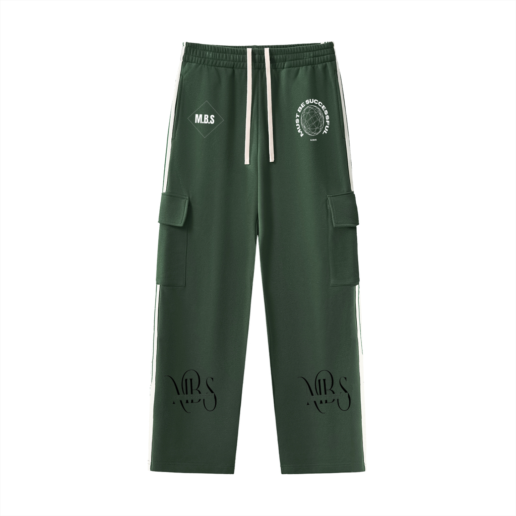 Side Stripe Straight-Leg Pants