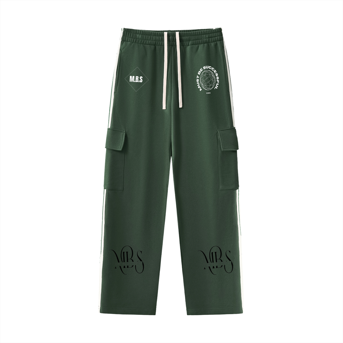 Side Stripe Straight-Leg Pants