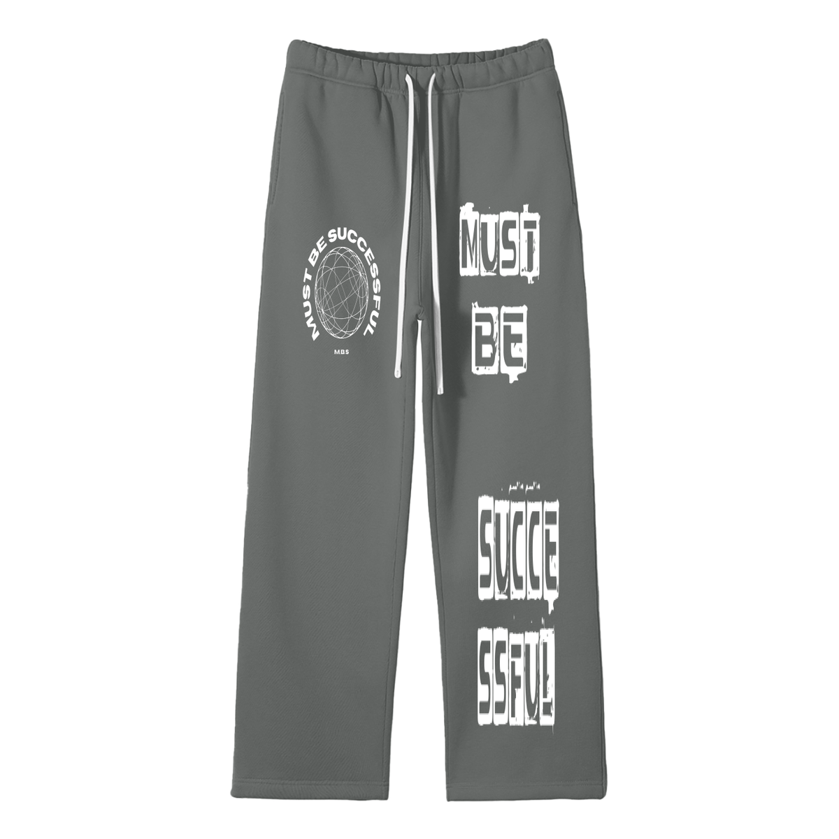 Unisex Solid Color Fleece Straight Leg Pants