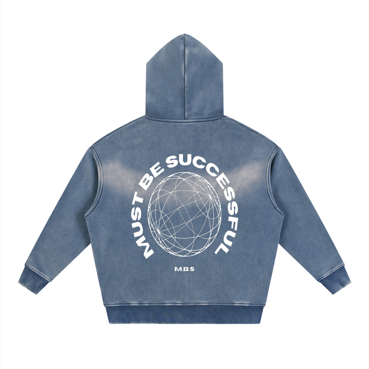 Sunfade Two-way Zipper Boxy Fleece Hoodie